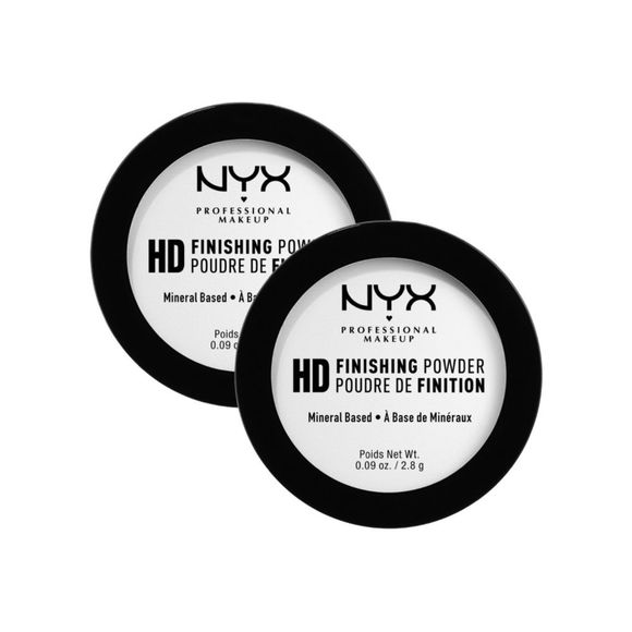$4❤️‍🔥 NYX Professional Makeup HD Finishing Powder Mini 2 PACK TRANSLUCENT🪞NEW - Picture 1 of 3